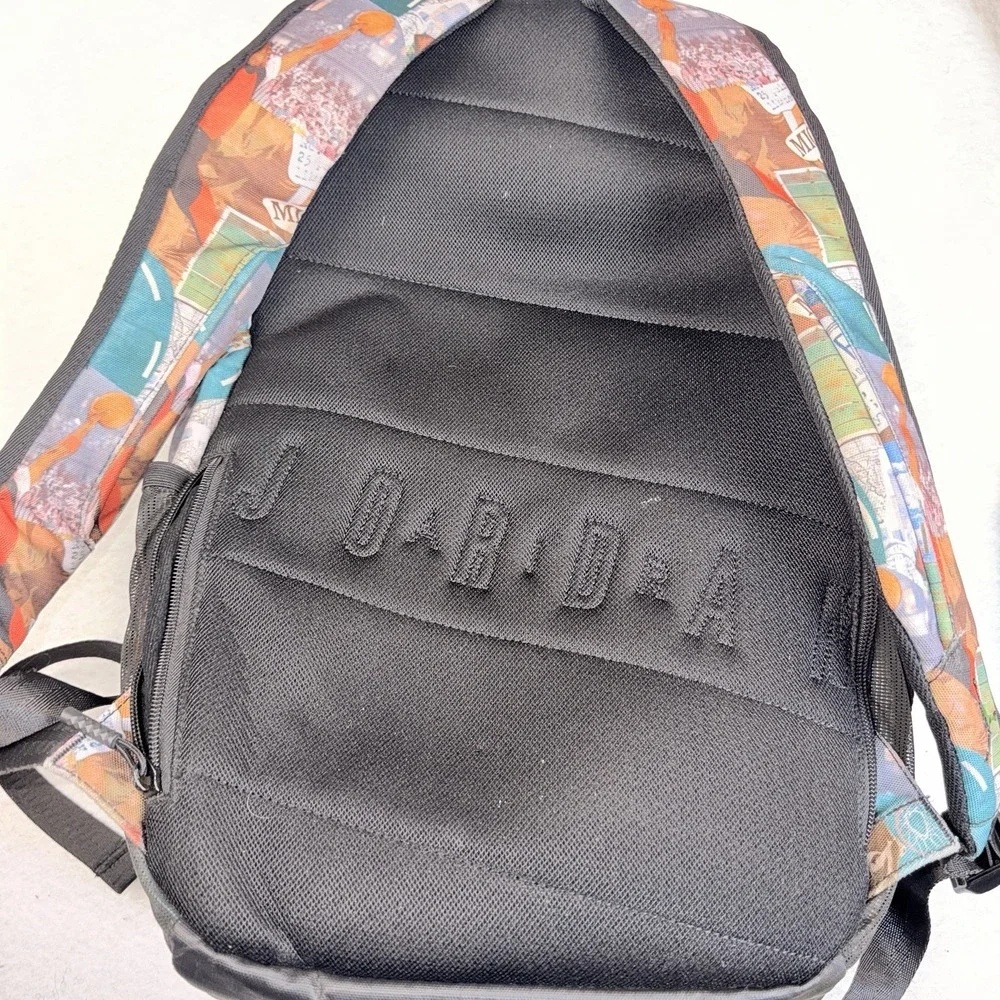 Jordan Flight Backpack‎ Graphic Collage Print School Laptop Book Bag Black